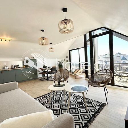 T2 Neuf Top Cocooning Terrasse - Face A La Mer Ploemeur Buitenkant foto