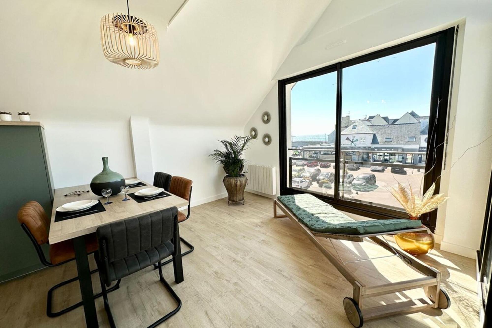 T2 Neuf Top Cocooning Terrasse - Face A La Mer Ploemeur Buitenkant foto