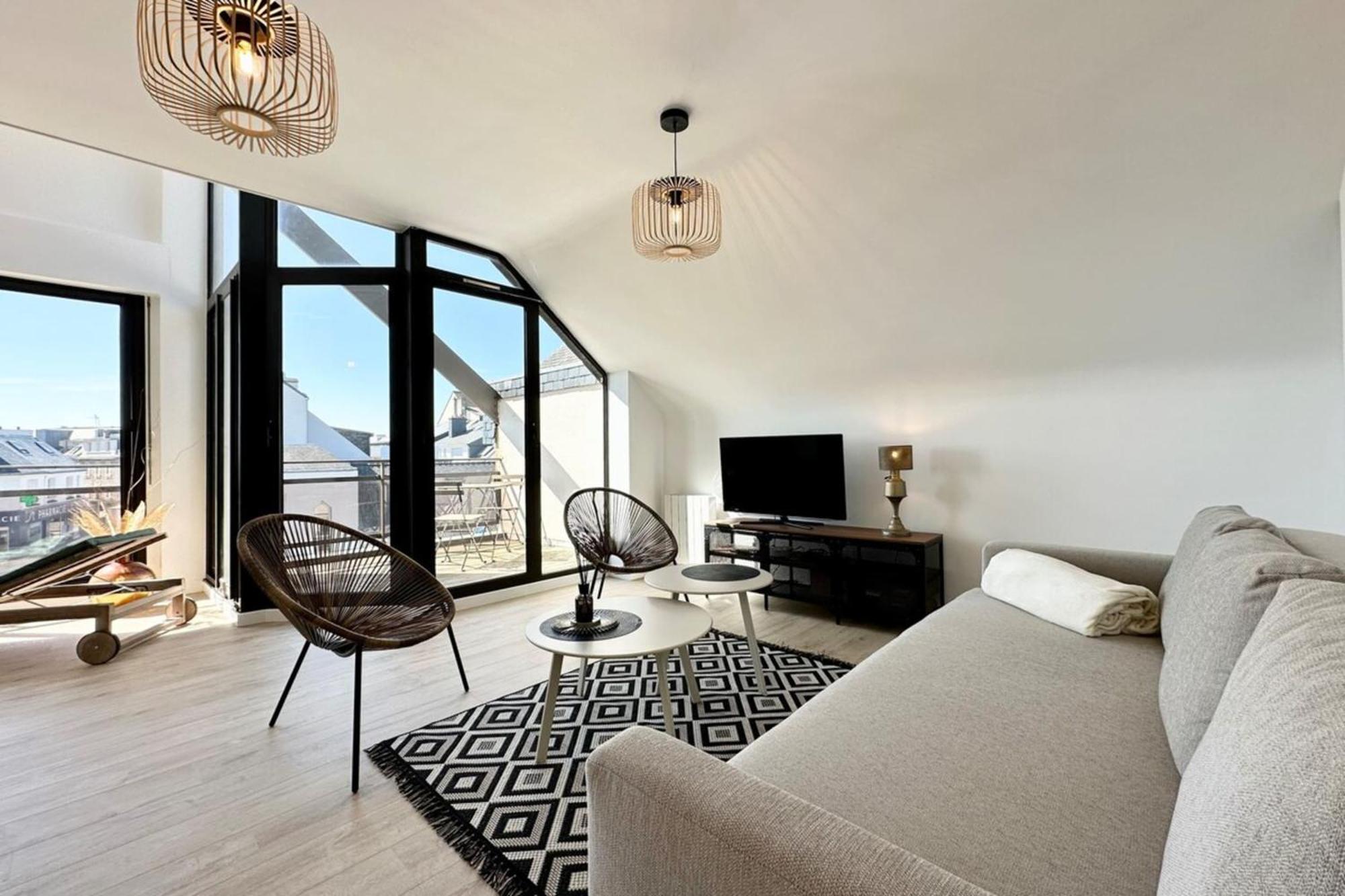 T2 Neuf Top Cocooning Terrasse - Face A La Mer Ploemeur Buitenkant foto